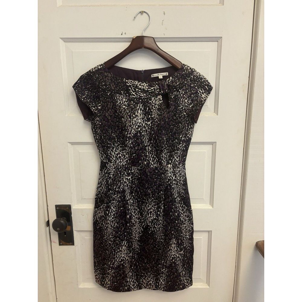 Nanette Lenore Anthropologie Cheetah Silk Dress Size 0 $398